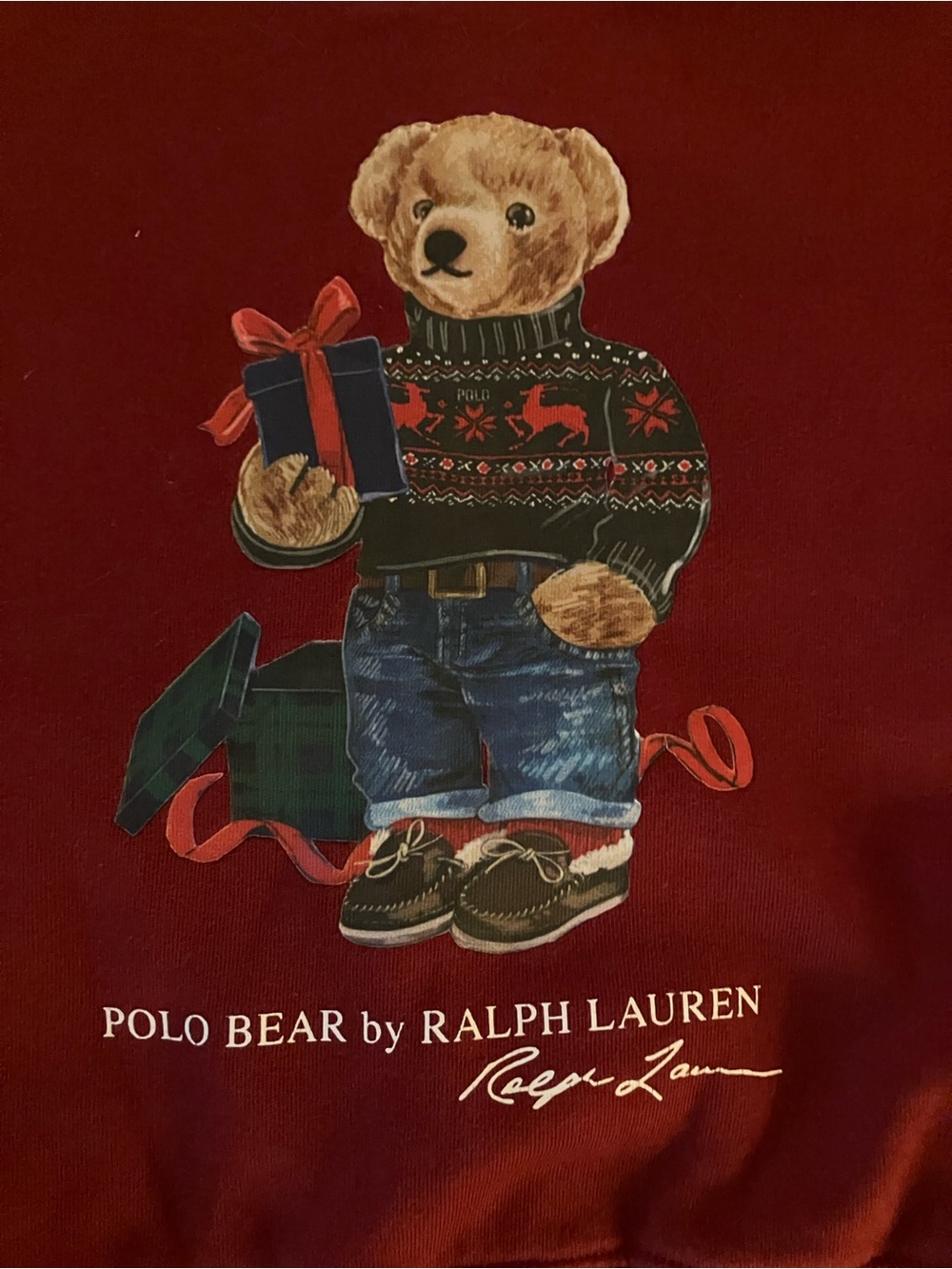 Ralph Lauren Polo Bear Kids Sweatshirt Size 4 Kids